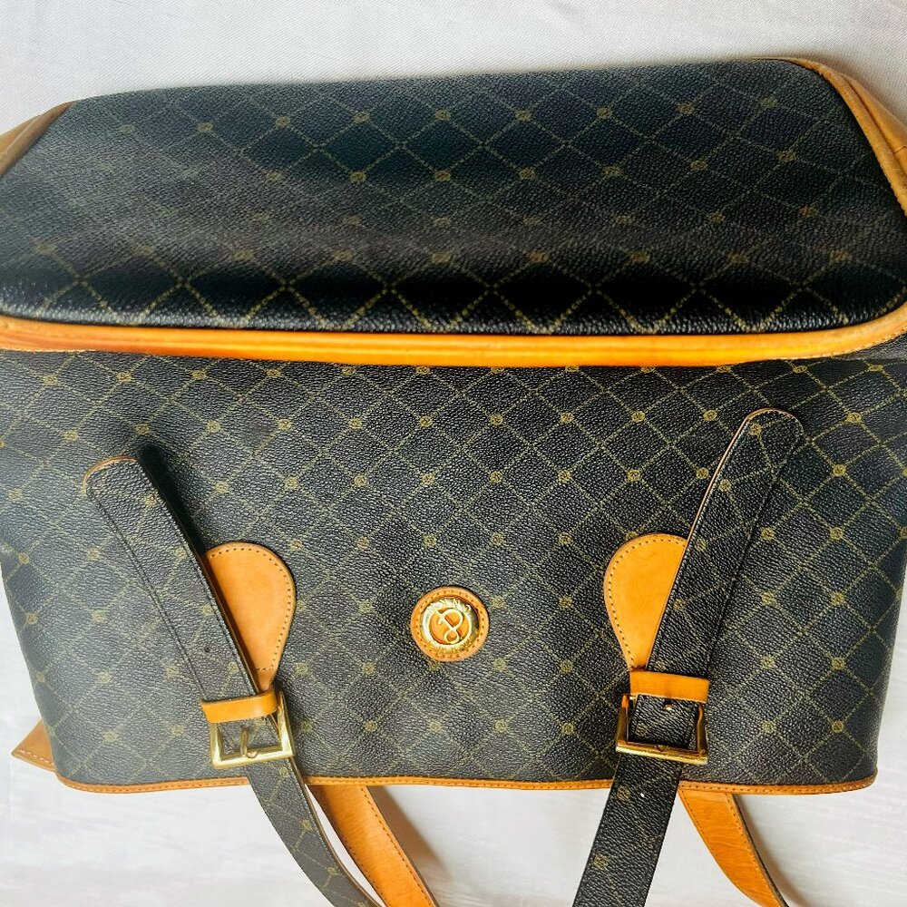 CNKW Vintage Canadian Craftsmanship Monogram Zip Tote Bag 1990s
